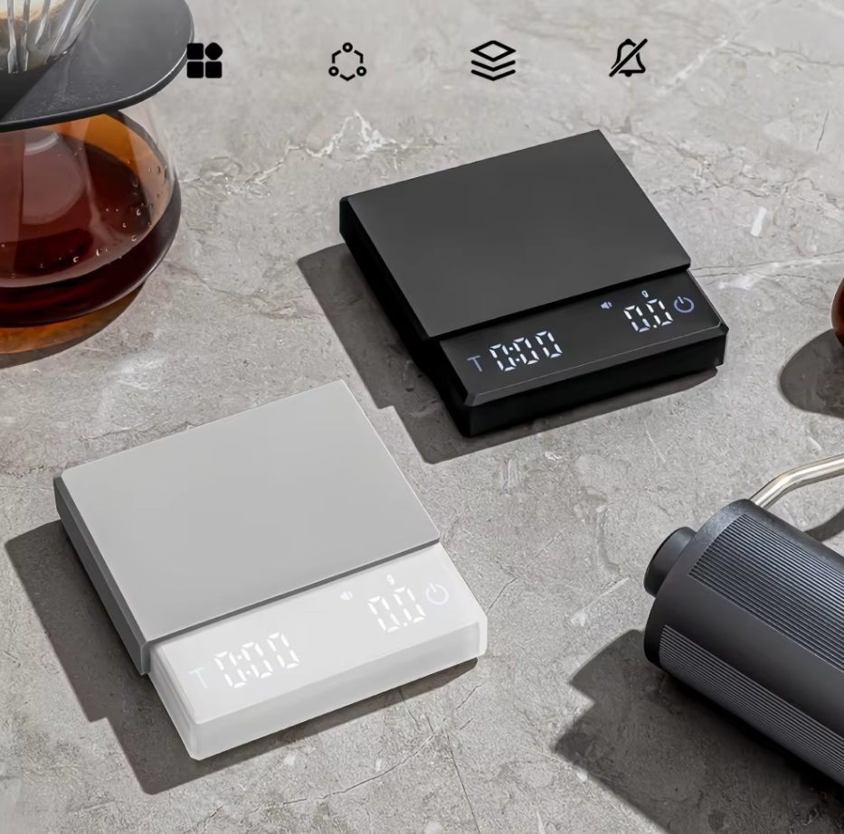 Kitchen Electronics Gadgets - Balança Eletrônica de Café Mini, Inteligente,