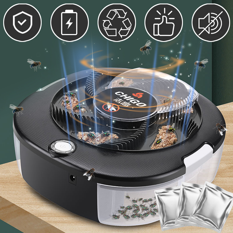Kitchen Electronics Gadgets - Flycatcher recarregável/usb armadilha de mosca elétrica