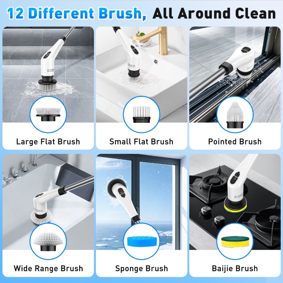 Escova de Limpeza Elétrica TIN - Kitchen Electronics Gadgets avaliação e preço