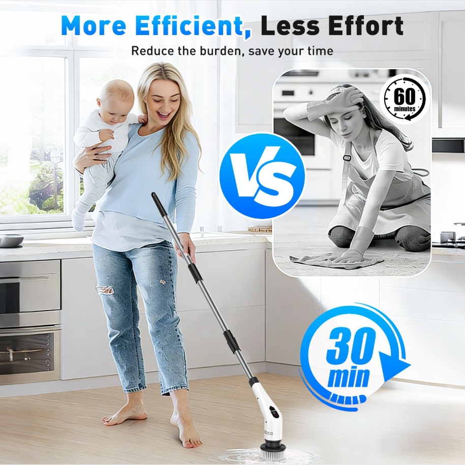 Escova de Limpeza Elétrica TIN - Kitchen Electronics Gadgets avaliação e preço